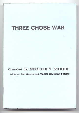 Image for THREE CHOSE WAR.