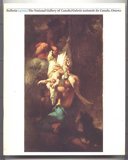 Image for NATIONAL GALLERY OF CANADA, OTTAWA, BULLETIN 24/1974.  MILLET'S "SAINT JEROME TEMPTED" AND "OEDIPUS TAKEN DOWN FROM TREE": DISCOVERY OF LOST PAINTING / CLODIAN STATUETTE IN NATIONAL GALLERY / MASSIMILIANO SOLDANI'S "VENUS PLUCKING THE WINGS OF CUPID