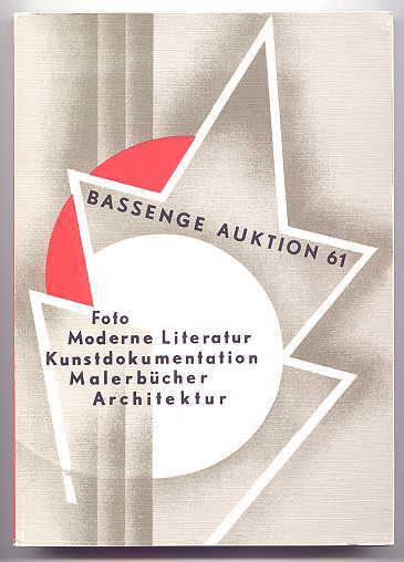 Image for BASSENGE AUKTION 61.   14. BIS 15. MAI 1993.  MODERNE LITERATUR UND KUNSTDOKUMENTATION, ARCHITECKTUR, EXLIBIRS, FOTOGRAFIE, FILM, RUSSISCHE AVANTGARDE.