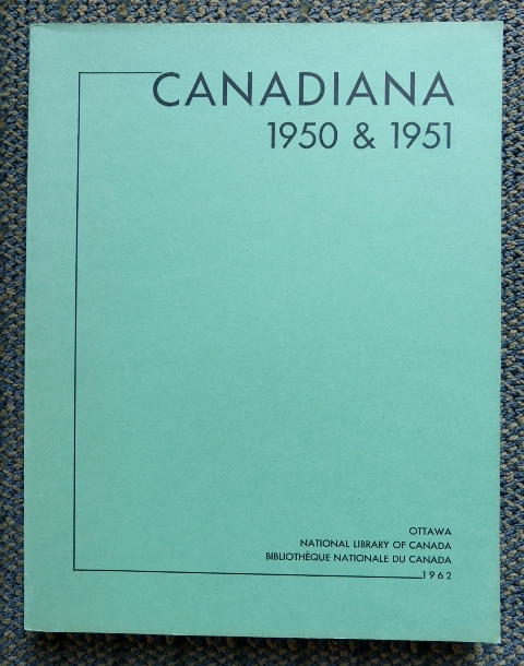 Image for CANADIANA 1950 & 1951.