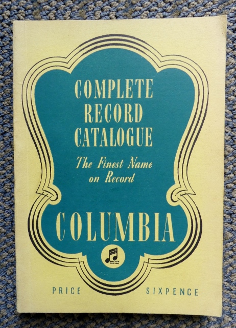 Image for ALPHABETICAL CATALOGUE OF COLUMBIA RECORDS COMPLETE TO AND INCLUDING JUNE, 1941.  (COLUMBIA COMPLETE RECORD CATALOGUE.)