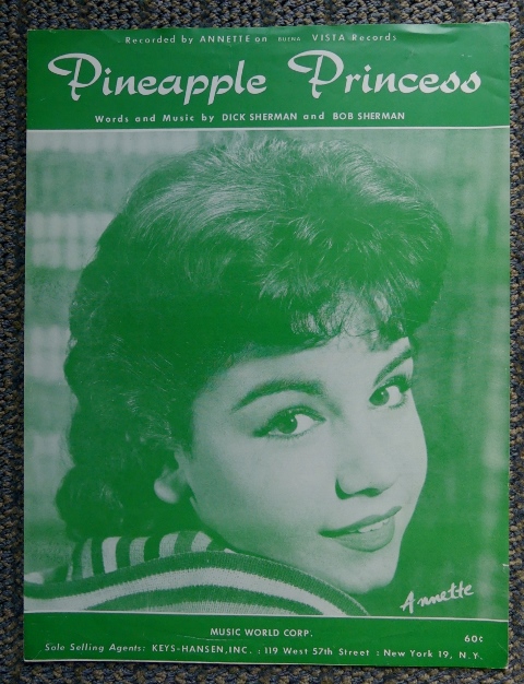Image for PINEAPPLE PRINCESS.  (SHEET MUSIC.)