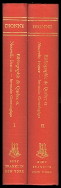 Image for INVENTAIRE CHRONOLOGIQUE DES LIVRES, BROCHURES, JOURNAUX ET REVUES PUBLIES EN LANGUE FRANCAISE DANS LA PROVINCE DE QUEBEC, DEPUIS L'ETABLISSEMENT DE L'IMPRIMERIE AU CANADA JUSQU'A NOS JOURS.  TOME I, II, III, IV & PREMIER SUPPLEMENT.  IN 2 VOLUMES.