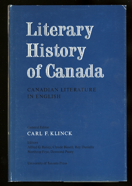 Image for LITERARY HISTORY OF CANADA:  CANADIAN LITERATURE IN ENGLISH.