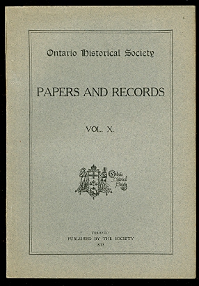 Image for ONTARIO HISTORICAL SOCIETY.  PAPERS AND RECORDS, VOL. X..