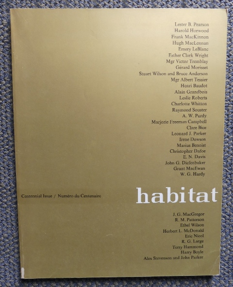 Image for HABITAT.  VOLUME X, NUMBERS 3-6.  CENTENNIAL ISSUE.