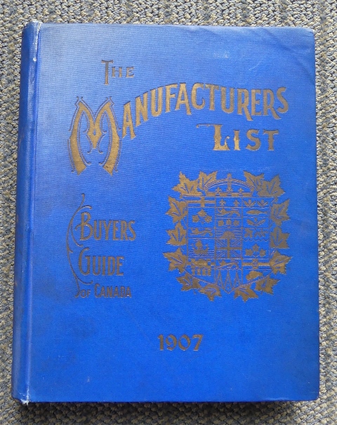 Image for THE MANUFACTURERS' LIST BUYERS' GUIDE OF CANADA.  CANADIAN INDUSTRIAL BLUE BOOK.