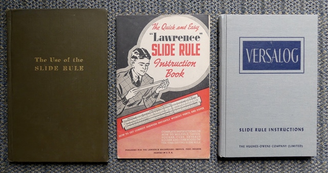 Image for THE USE OF THE SLIDE RULE + THE QUICK AND EASY "LAWRENCE" SLIDE RULE INSTRUCTION BOOK + THE VERSALOG SLIDE RULE: AN INSTRUCTION MANUAL.  3 SLIDE RULE-RELATED ITEMS.