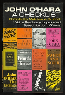 Image for JOHN O'HARA: A CHECKLIST. WITH A PREVIOUSLY UNPUBLISHED SPEECH BY JOHN O'HARA.