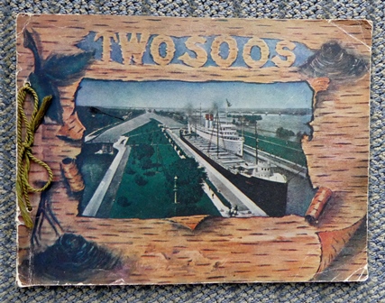 Image for THE TWO SOOS, AMERICAN AND CANADIAN, ON THE FALLS OF THE ST. MARY'S RIVER.  THE HISTORY OF LAKE NAVIGATION, THE NATIONS COMMERCE PASSING BY ITS DOORS - THE LARGEST AND MOST USEFUL LOCKS IN THE WORLD BEAUTIFULLY ILLUSTRATED AND DESCRIBED.