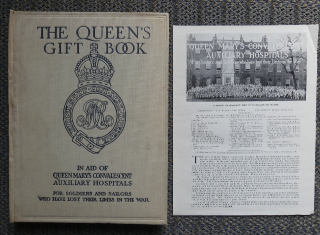 Image for THE QUEEN'S GIFT BOOK.  IN AID OF QUEEN MARY'S CONVALESCENT AUXILIARY HOSPITALS FOR SOLDIERS AND SAILORS WHO HAVE LOST THEIR LIMBS IN THE WAR.  (FIRST WORLD WAR.)