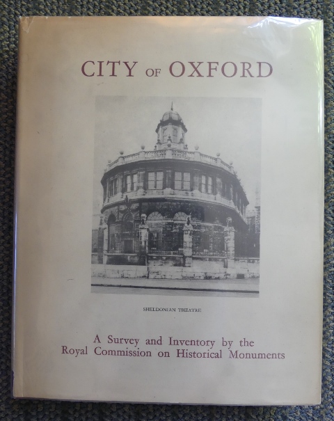 Image for AN INVENTORY OF THE HISTORICAL MONUMENTS IN THE CITY OF OXFORD.