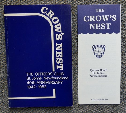Image for THE CROW'S NEST FORTIETH ANNIVERSARY, 1942-1982.  THE OFFICERS' CLUB, ST. JOHN'S NEWFOUNDLAND, 40tH ANNIVERSARY.